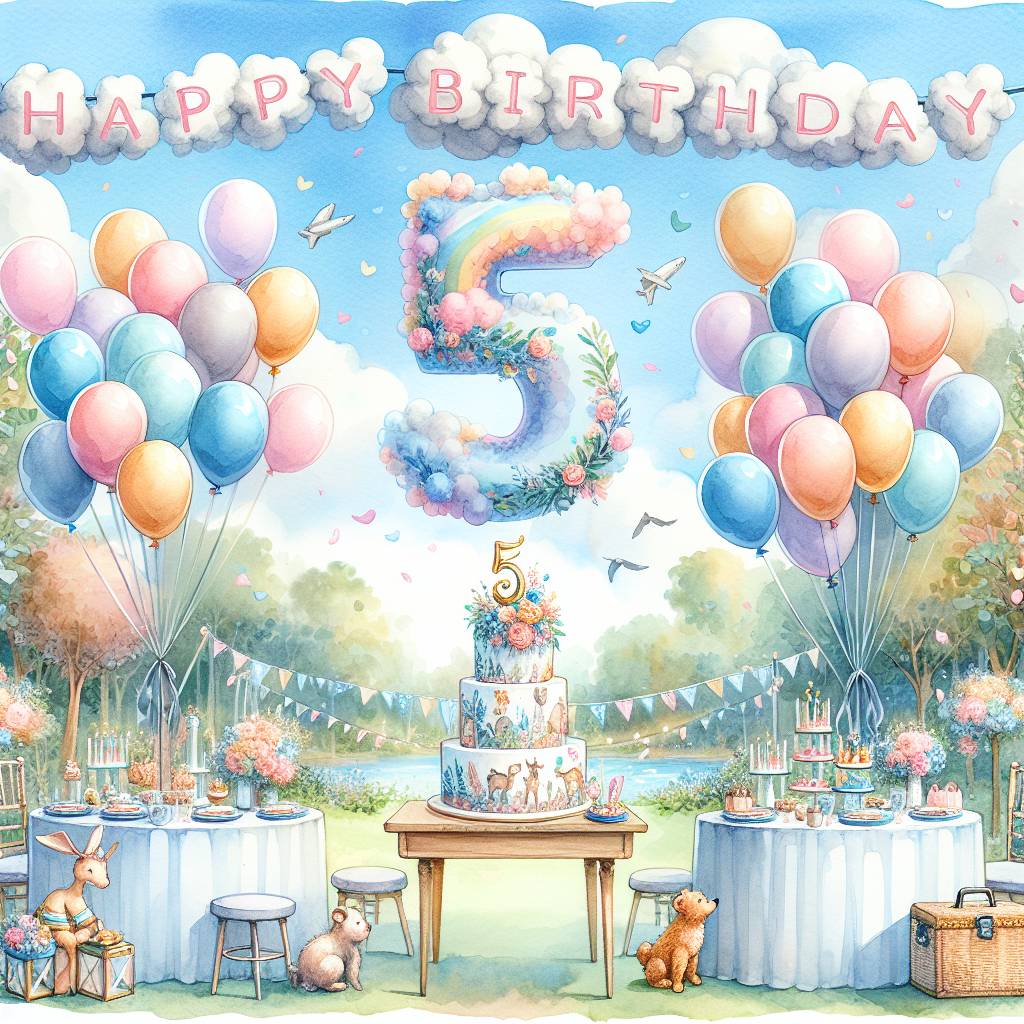 1) Birthday AI Generated Card - 5th   (7bf5d)