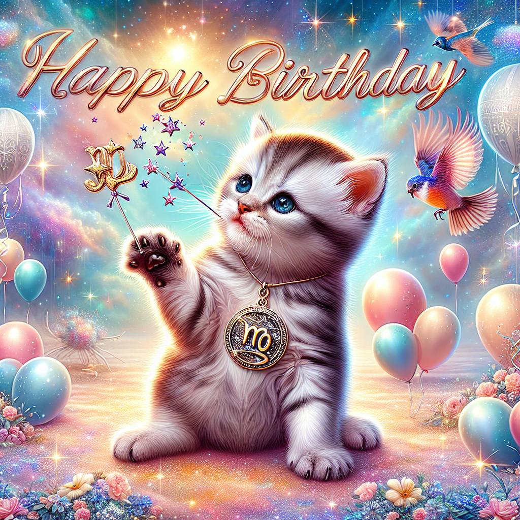 4) Birthday AI Generated Card - Virgo Birthday Cards (ca937)