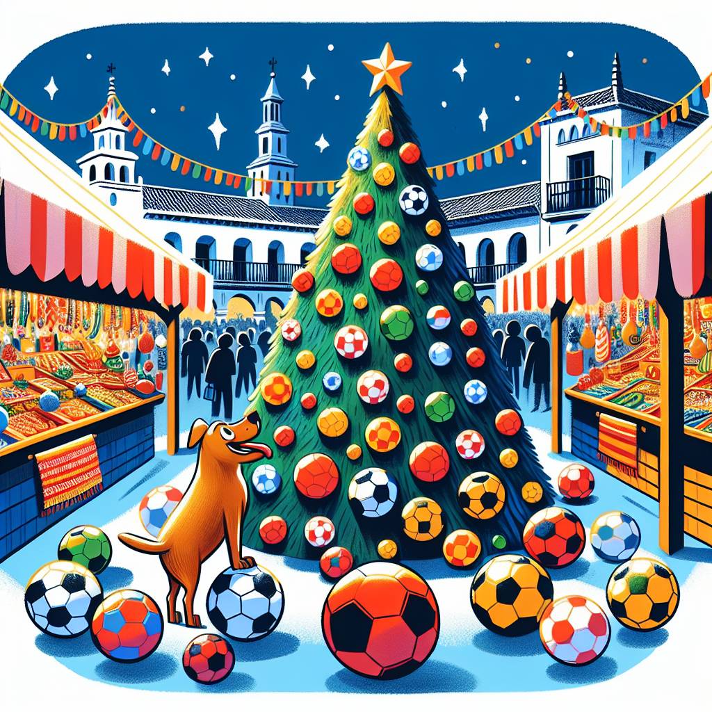 2) Christmas AI Generated Card - Spanish culture, Soccer, and Dogs (56fc5)