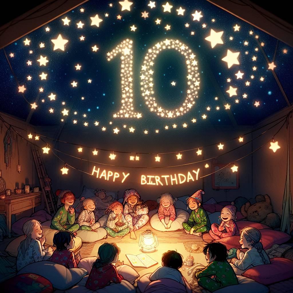 4) Birthday AI Generated Card - 10th kids   (43644)