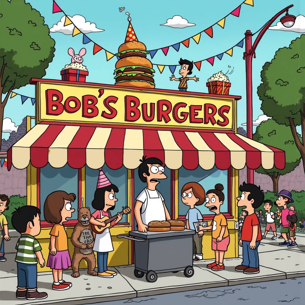 1) Birthday AI Generated Card - Bob's Burgers (e8520)