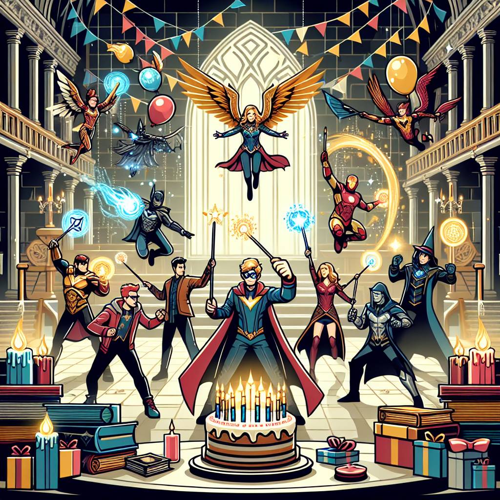 3) Birthday AI Generated Card - Marvel characters, Harry Potter, and A childrens bedroom (6c1ec)})
