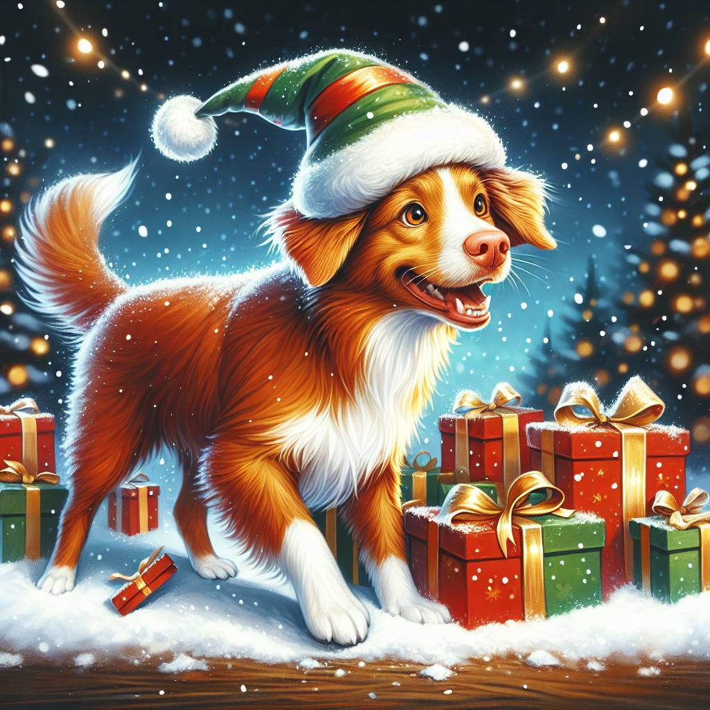 3) Christmas AI Generated Card - Pet Upload(857af)