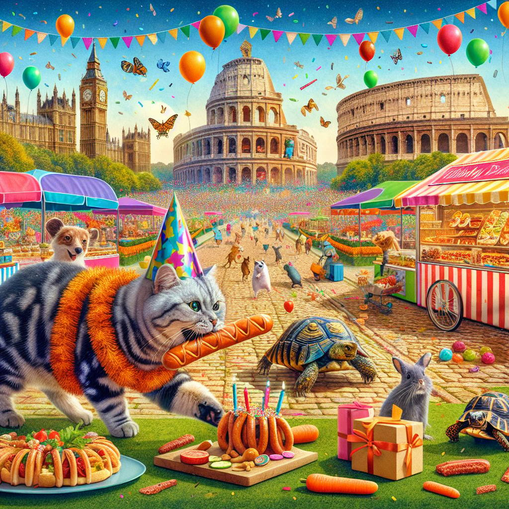 4) Birthday AI Generated Card - Pets / Food / Places (f3548)