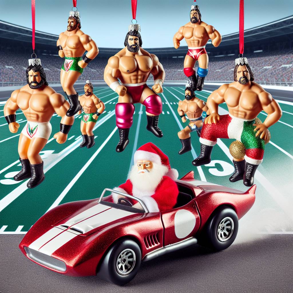 2) Christmas AI Generated Card - Cars, Football, and Wwe (01d6a)