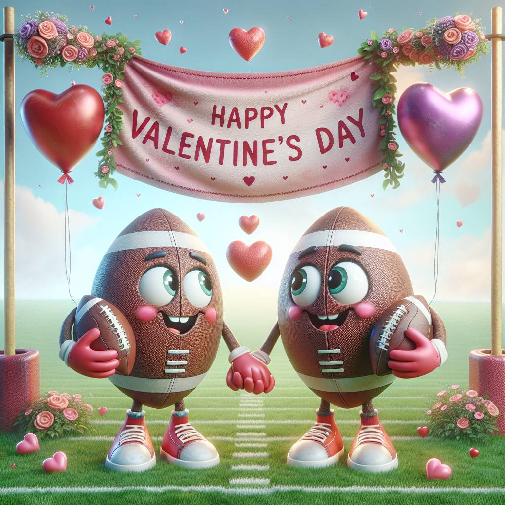 1) Valentines-day AI Generated Card - american football (d1d83)