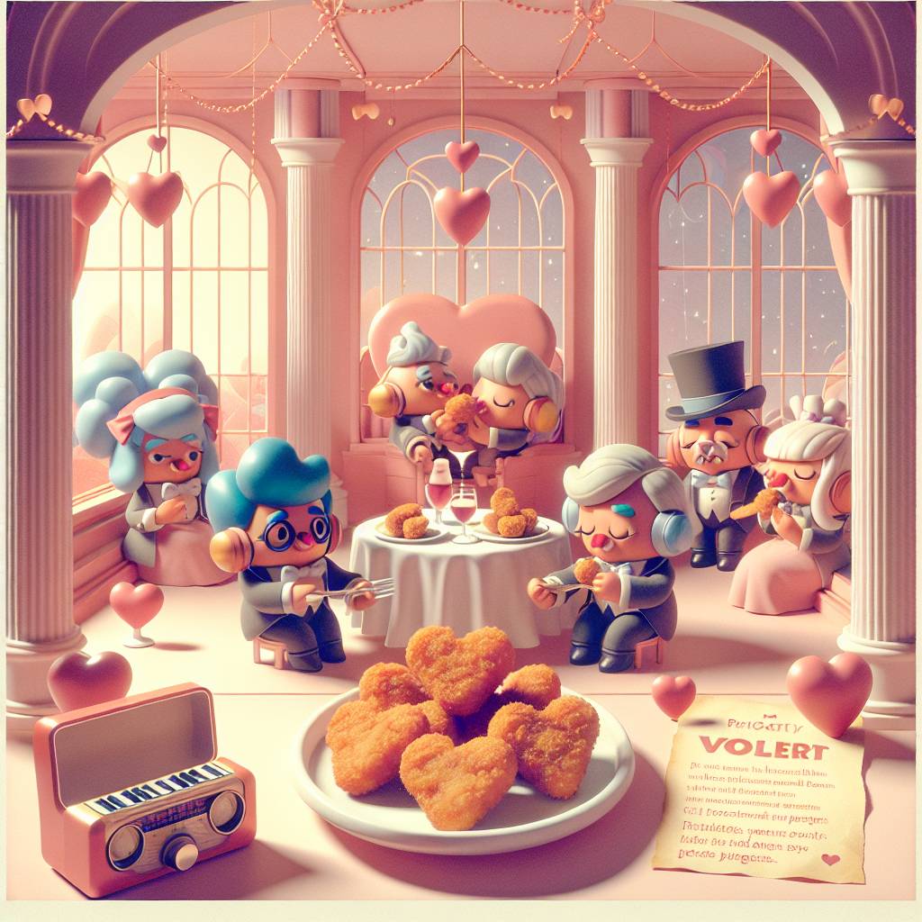 1) Valentines-day AI Generated Card - Hazbin Hotel, five nights at freddies,  chicken nuggets, you tube melenie martinez,  Oliva Rodriguez  (d6651)