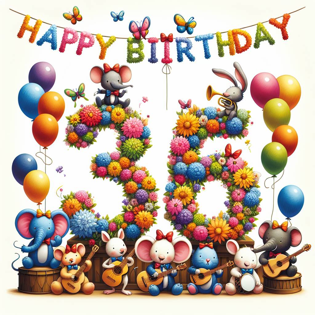 2) Birthday AI Generated Card - 36th   (f7aa8)