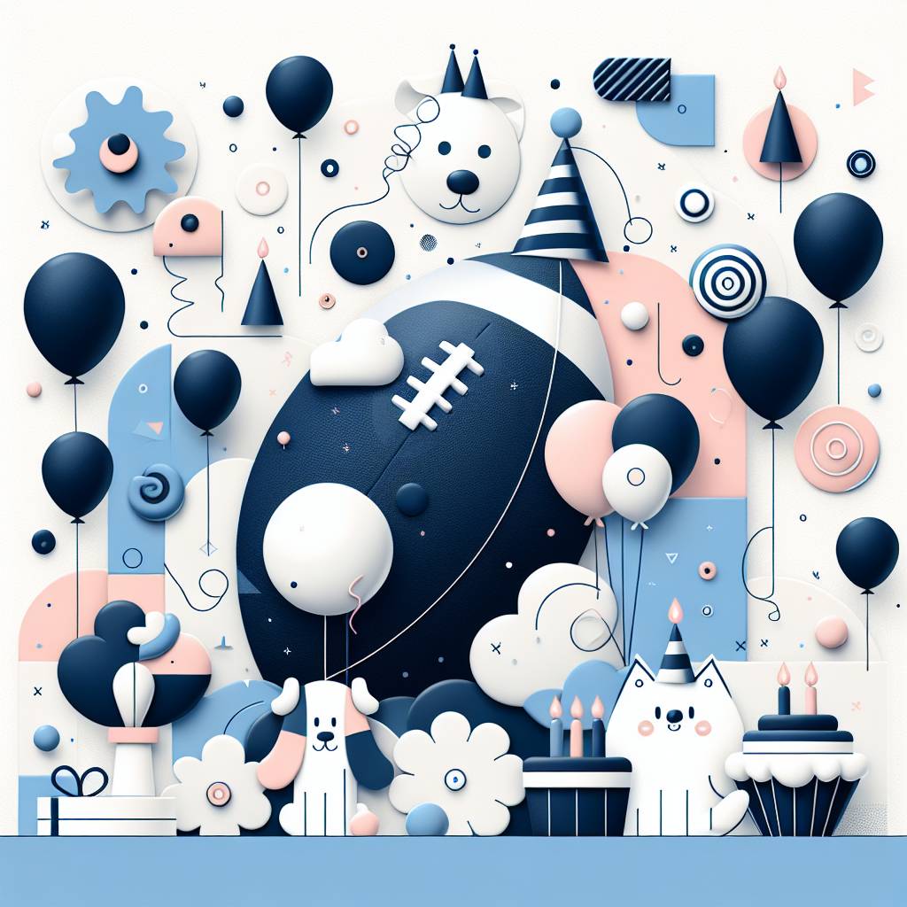 1) Birthday AI Generated Card - Tottenham Hotspur, Football , Food, and Cats and dogs  (2010f)