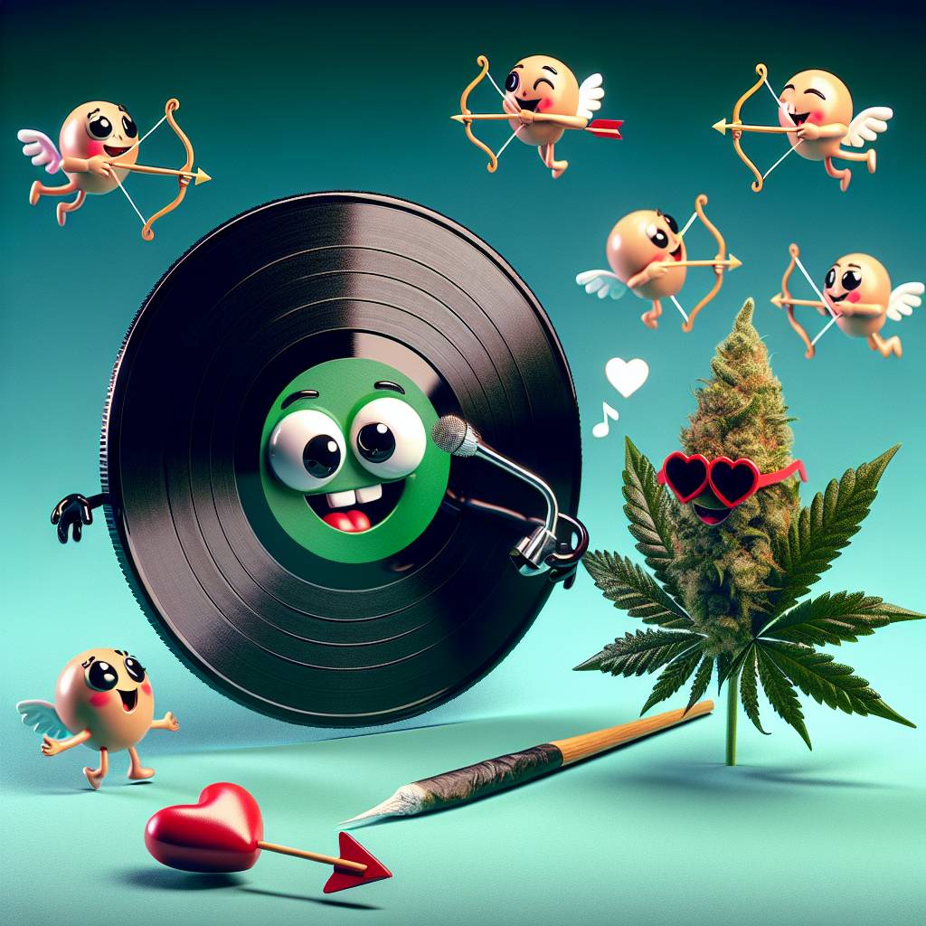 2) Valentines-day AI Generated Card - Music, Weed, and Funny (48e97)