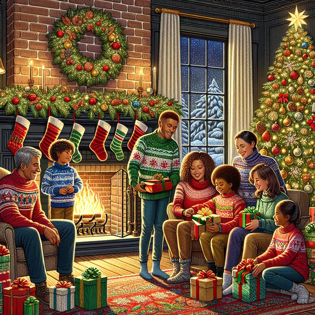 1) Christmas AI Generated Card - family images  (fb2c9)