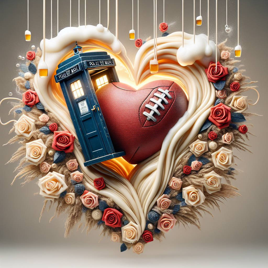 1) Valentines-day AI Generated Card - England football, beer, dr who (6dbe1)