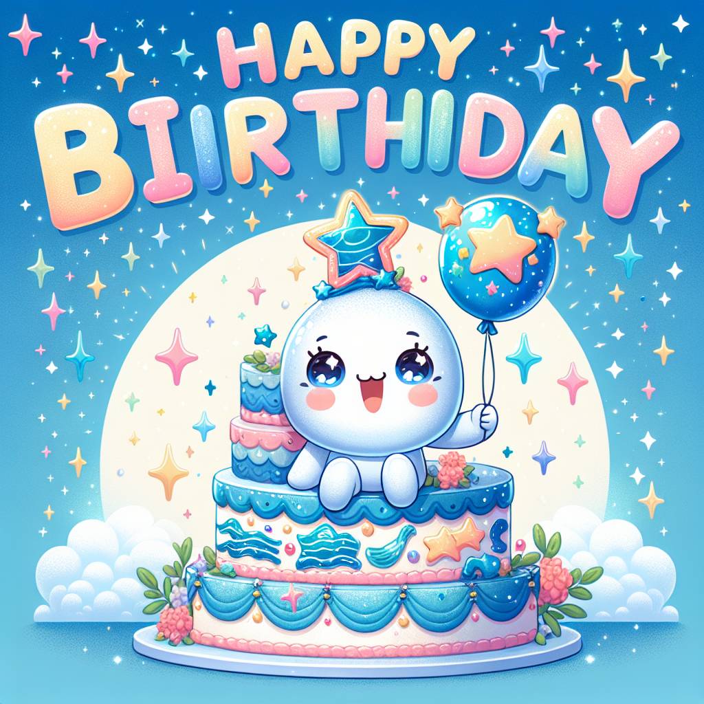 2) Birthday AI Generated Card - Aquarius Birthday Cards (856f4)