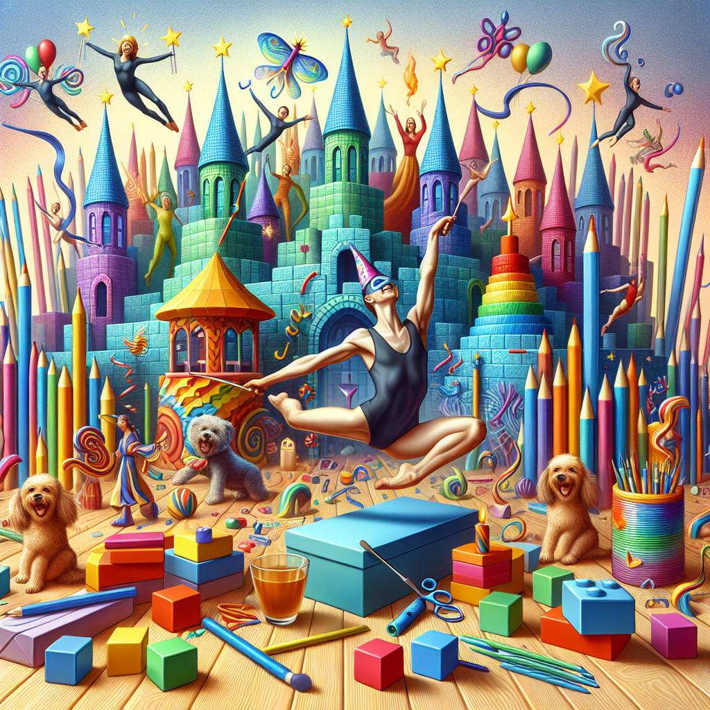 1) Birthday AI Generated Card - Lego, Harry potter, Gymnastic , Crafting, and Dogs (b9184)