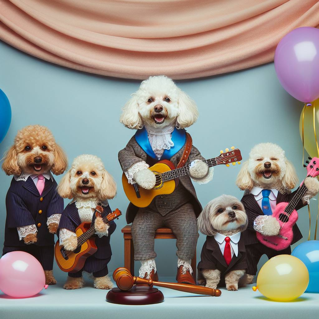 2) Birthday AI Generated Card - Beatles, Playing guitar , Dogs, and Being a lawyer (0e46b)