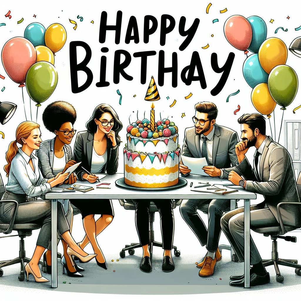 1) Birthday AI Generated Card -   for colleague (0b28d)