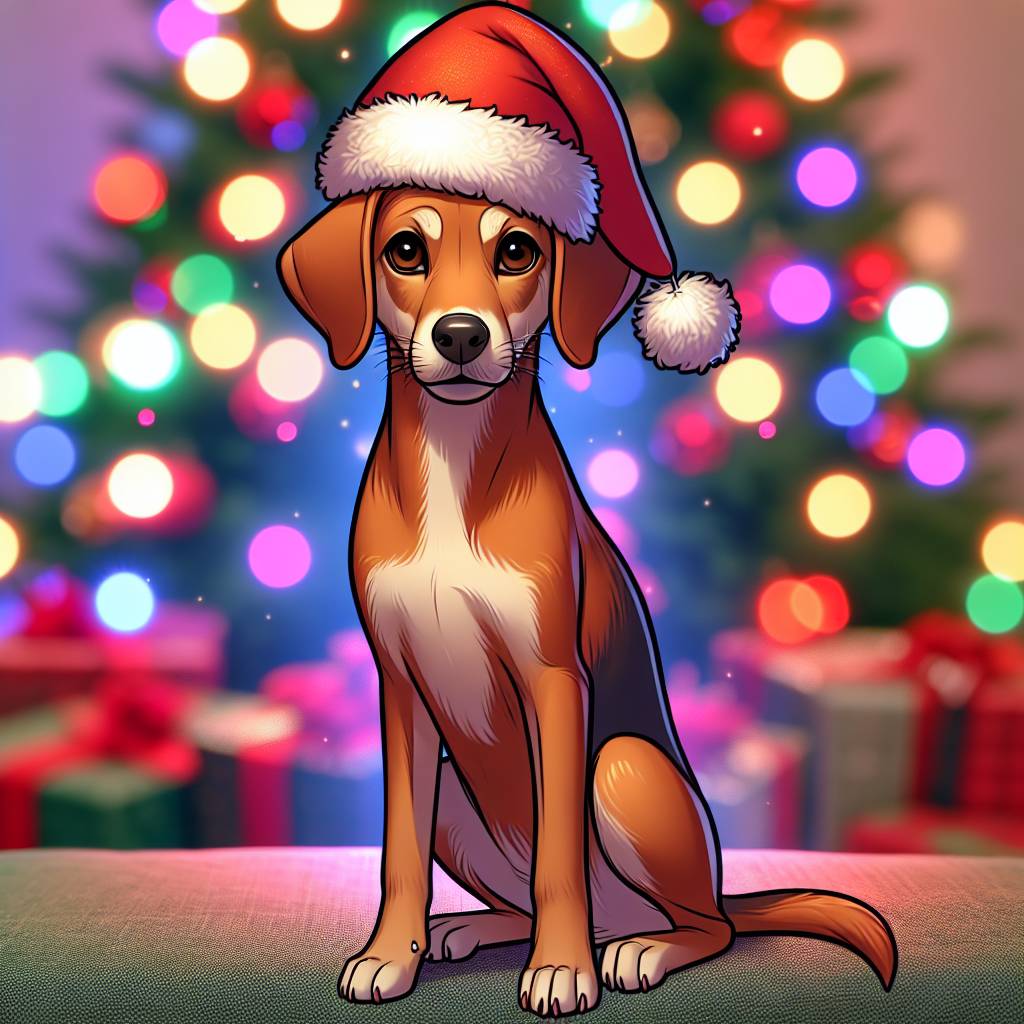 2) Christmas AI Generated Card - Pet Upload(eeefe)