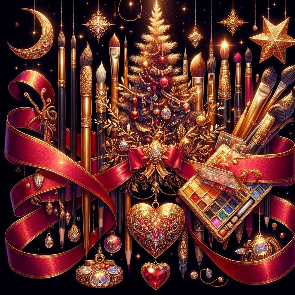1) Christmas AI Generated Card - Creative tools, luxury, wishes for new projects, Christmas, Love, and Brith future (a2fc1)