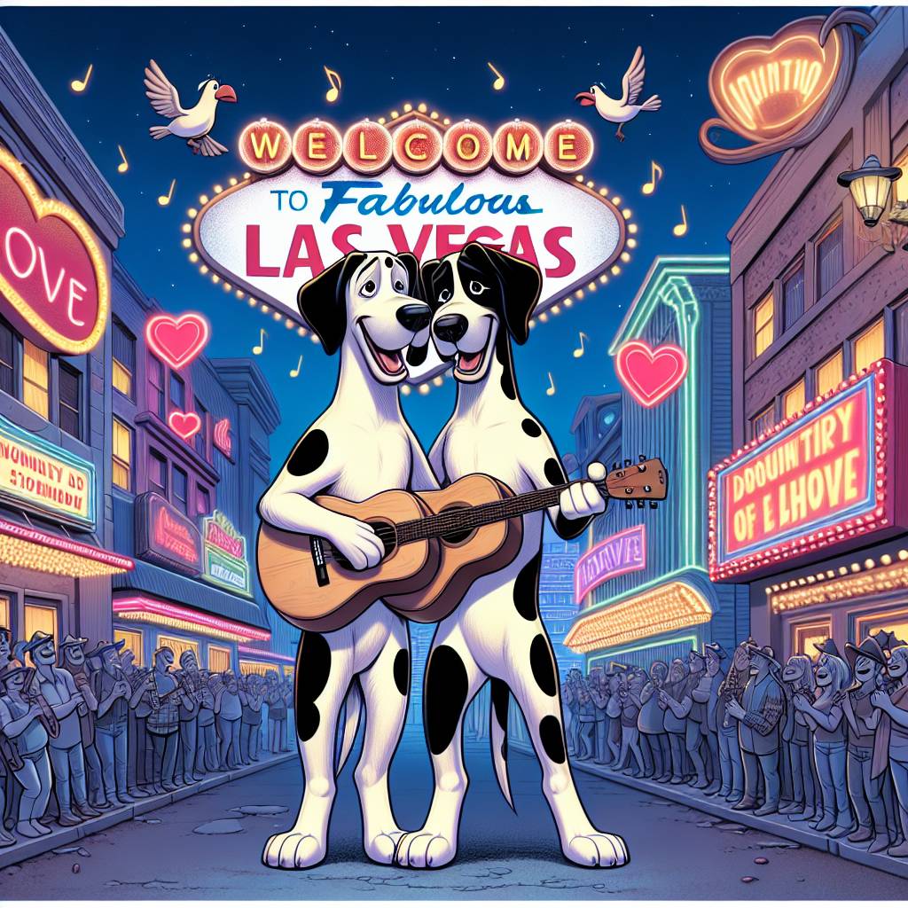 2) Valentines-day AI Generated Card - Great Danes, Country Music, Las Vegas, Bird Watching  (f7ac2)
