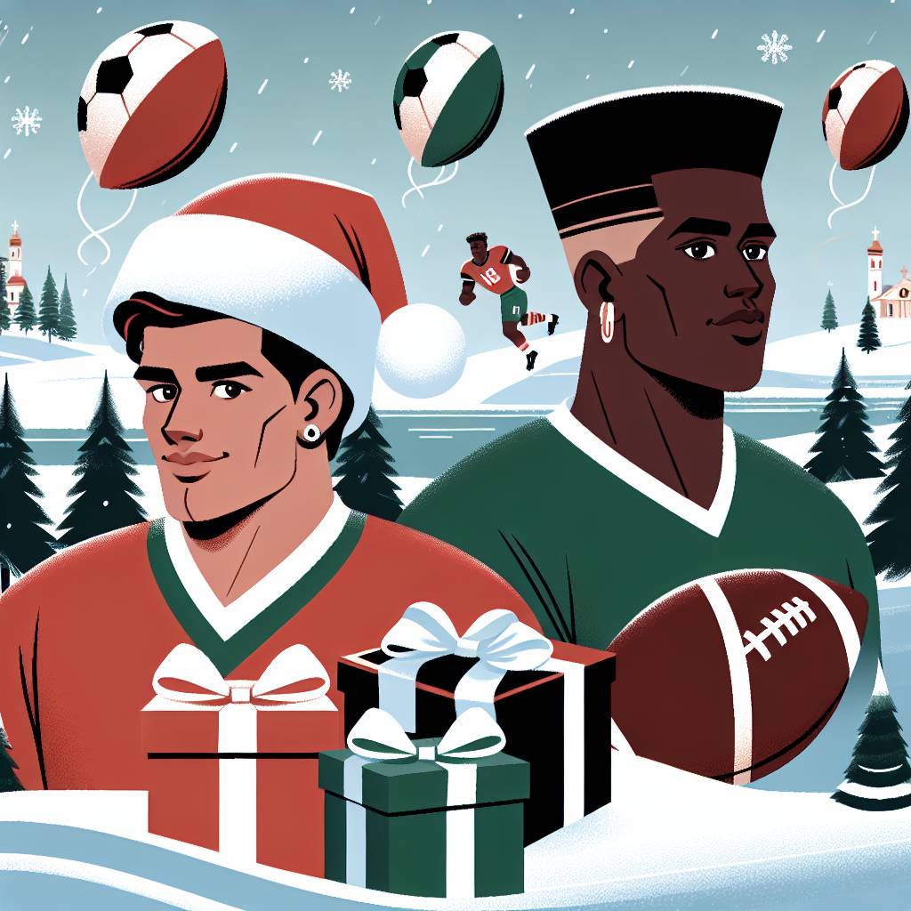 3) Christmas AI Generated Card - Football, Ishowspeed, and Ronaldo (27423)