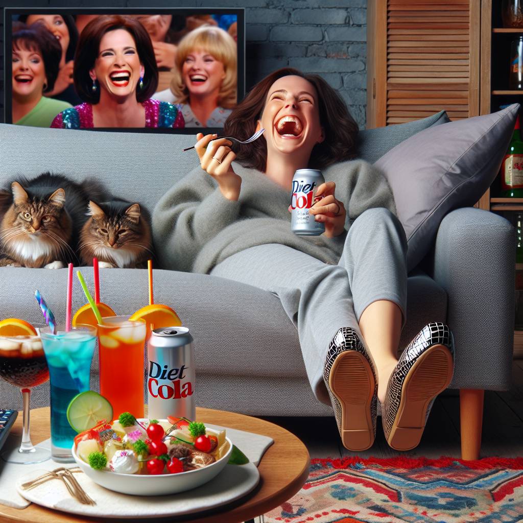 2) Mothers-day AI Generated Card - Crocs, Diet Coke , Television , Cats, and Cocktails  (66875)