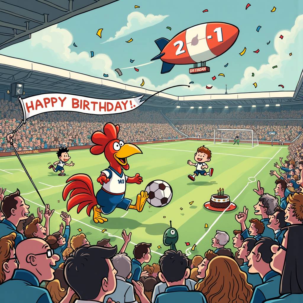 1) Birthday AI Generated Card - tottenham hotspur (eb3c6)