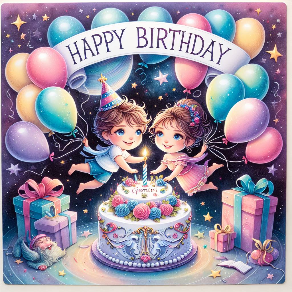 1) Birthday AI Generated Card - Gemini Birthday Cards (98436)