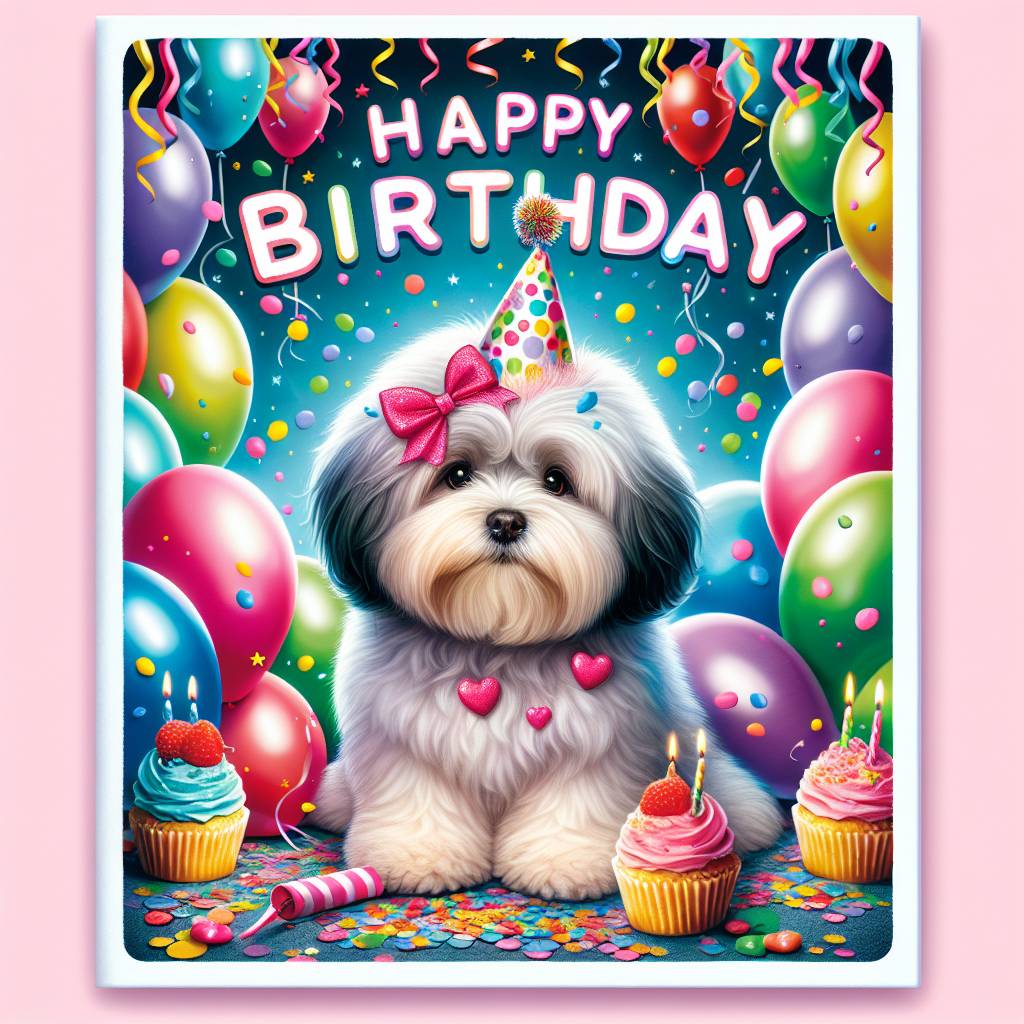 1) Birthday AI Generated Card - Havanese   (3925d)