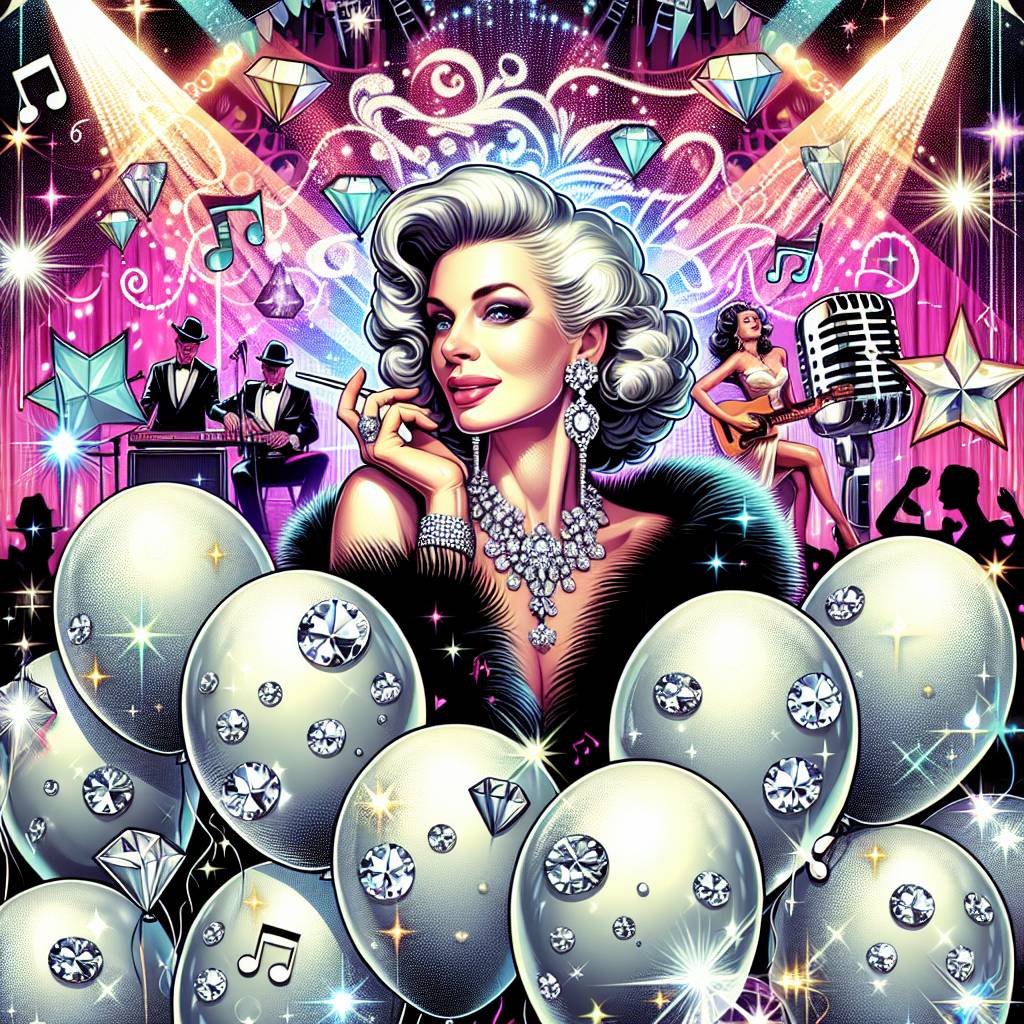 2) Birthday AI Generated Card - Aunt , White, Glitter, Diamonds, Matt healy, The 1975, Concerts, Balloons , and Party  (1e325)
