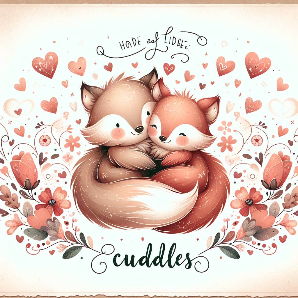 1) Valentines-day AI Generated Card - Cuddles (ab496)