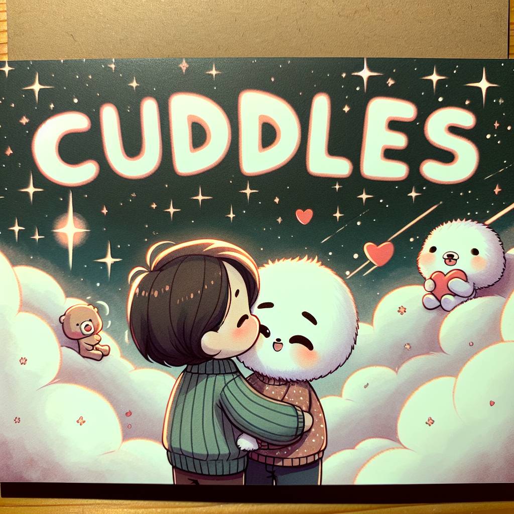 2) Valentines-day AI Generated Card - Cuddles (c11bb)