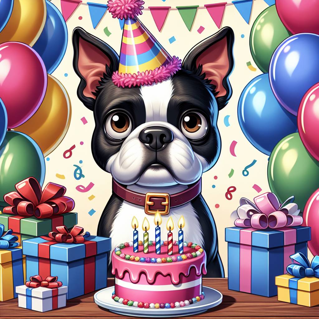 1) Birthday AI Generated Card - Pet Upload(45a78)
