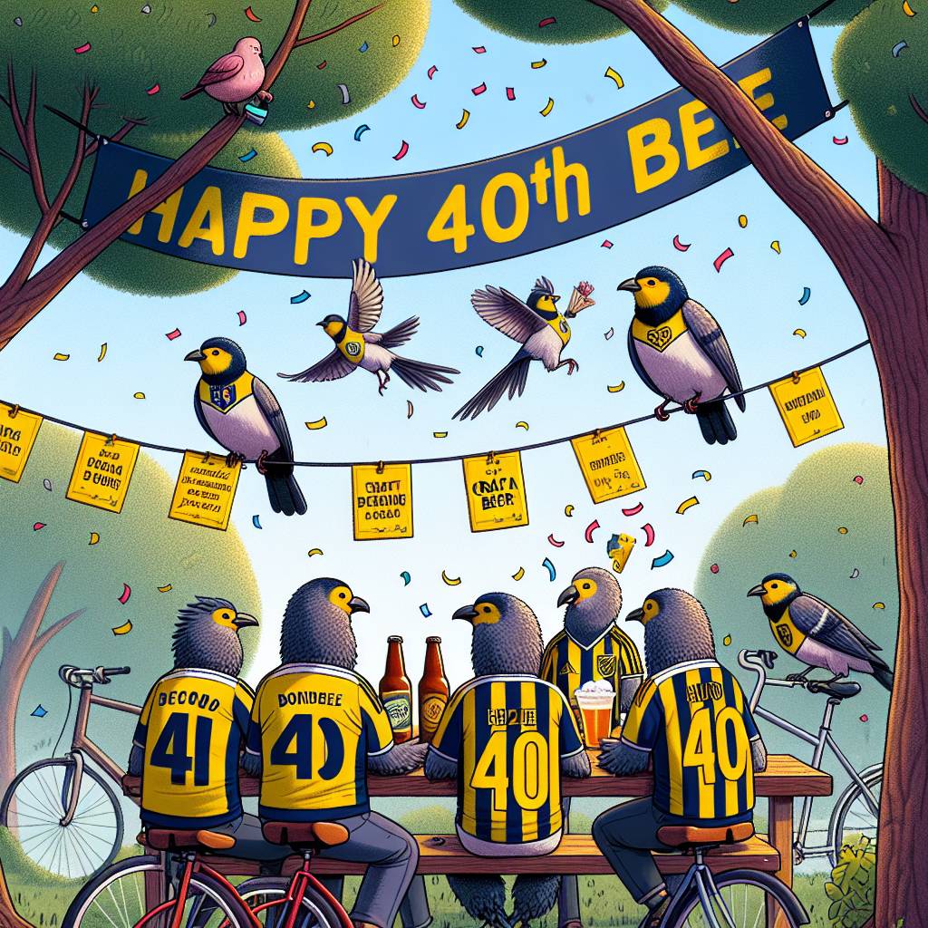 2) Birthday AI Generated Card - Bird watching , Cycling, Rangers FC, Craft beer, and University challenge (ac265)