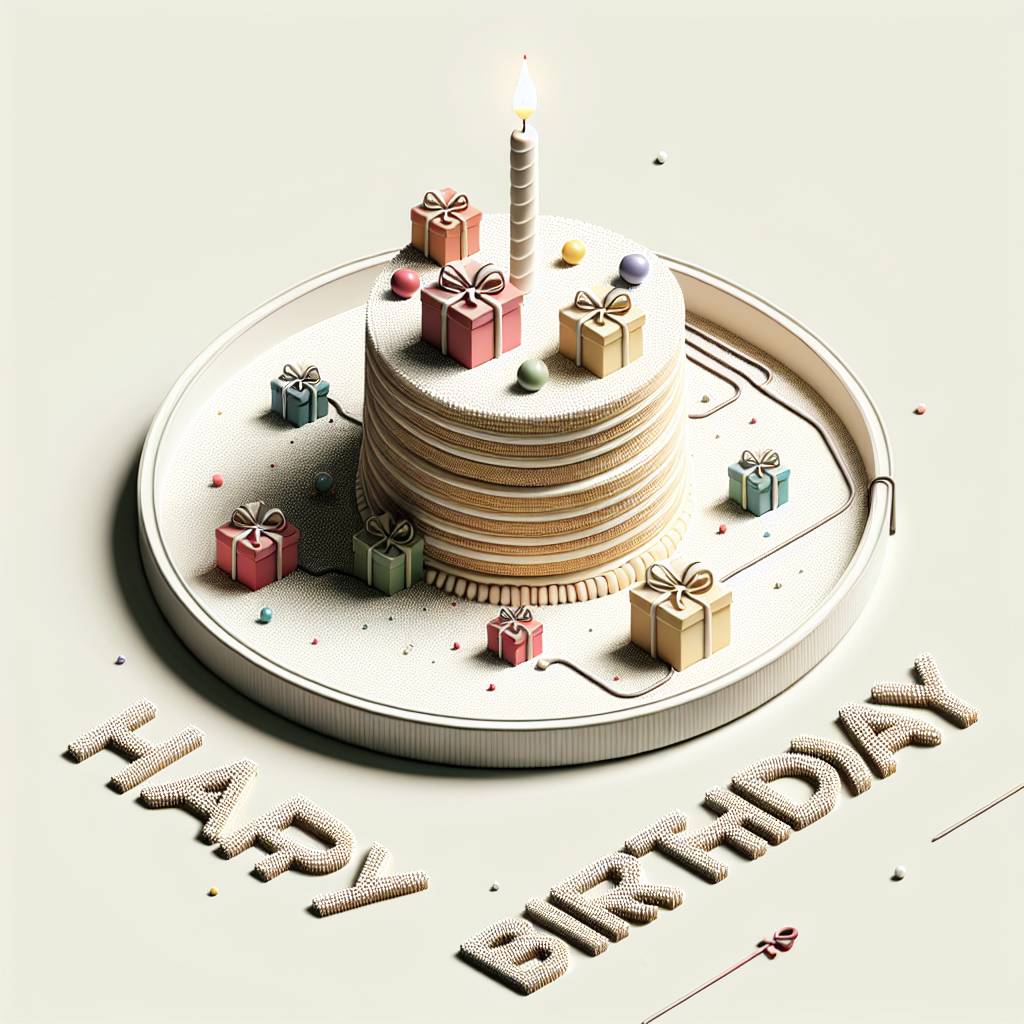 3) Birthday AI Generated Card -   for adults (75caa)