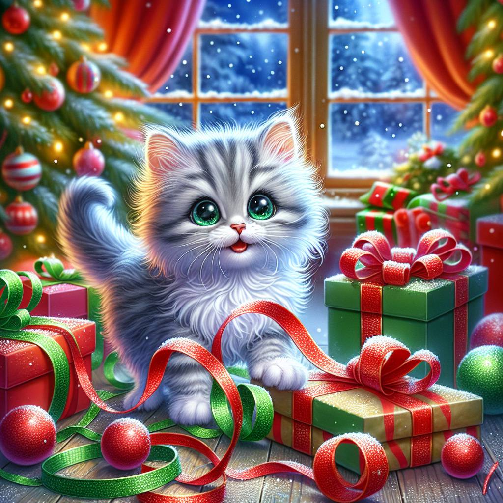 2) Christmas AI Generated Card - Pet Upload(5134a)