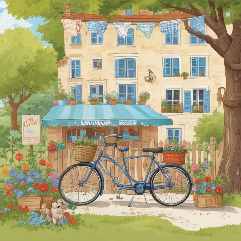 4) Fathers-day AI Generated Card - Beer, Cycling, and France (2bd07)