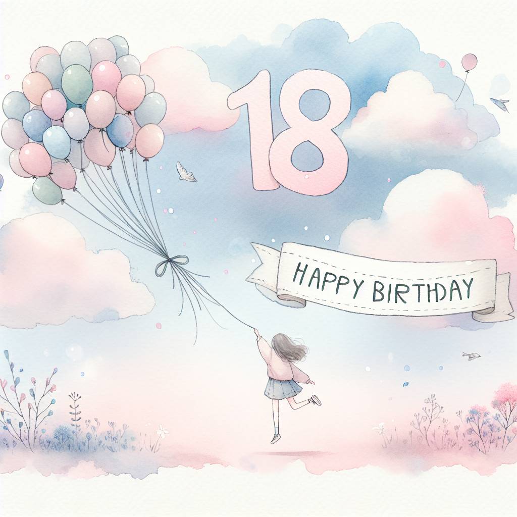 3) Birthday AI Generated Card - son 18th   (aac08)