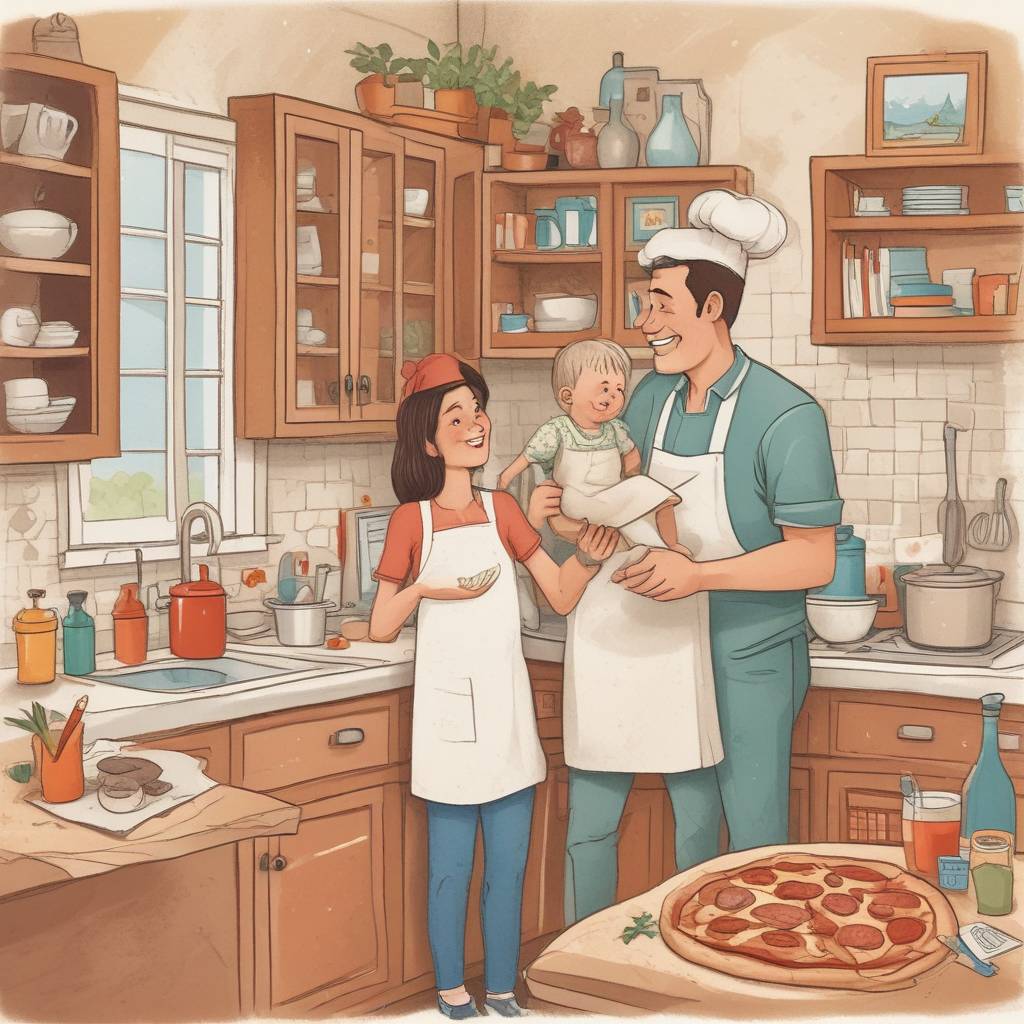 3) Fathers-day AI Generated Card - Baba, Pizza chef, Gadgets, Barbecuing, and Iranian (5c66e)