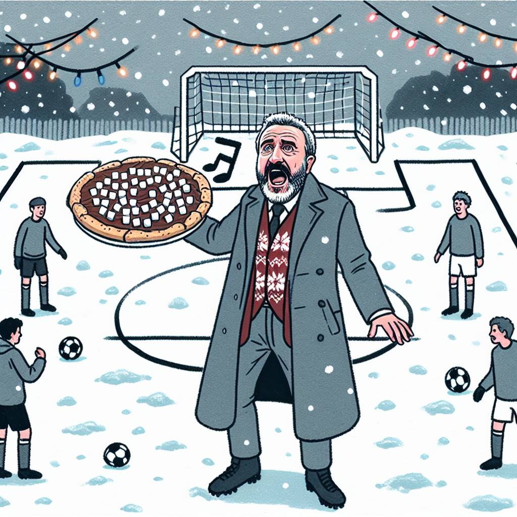 1) Christmas AI Generated Card - Nutella & Marshmallow pizza, Welsh man in his 40's singing never gonna give you up, and Soccer (ee8a5)})