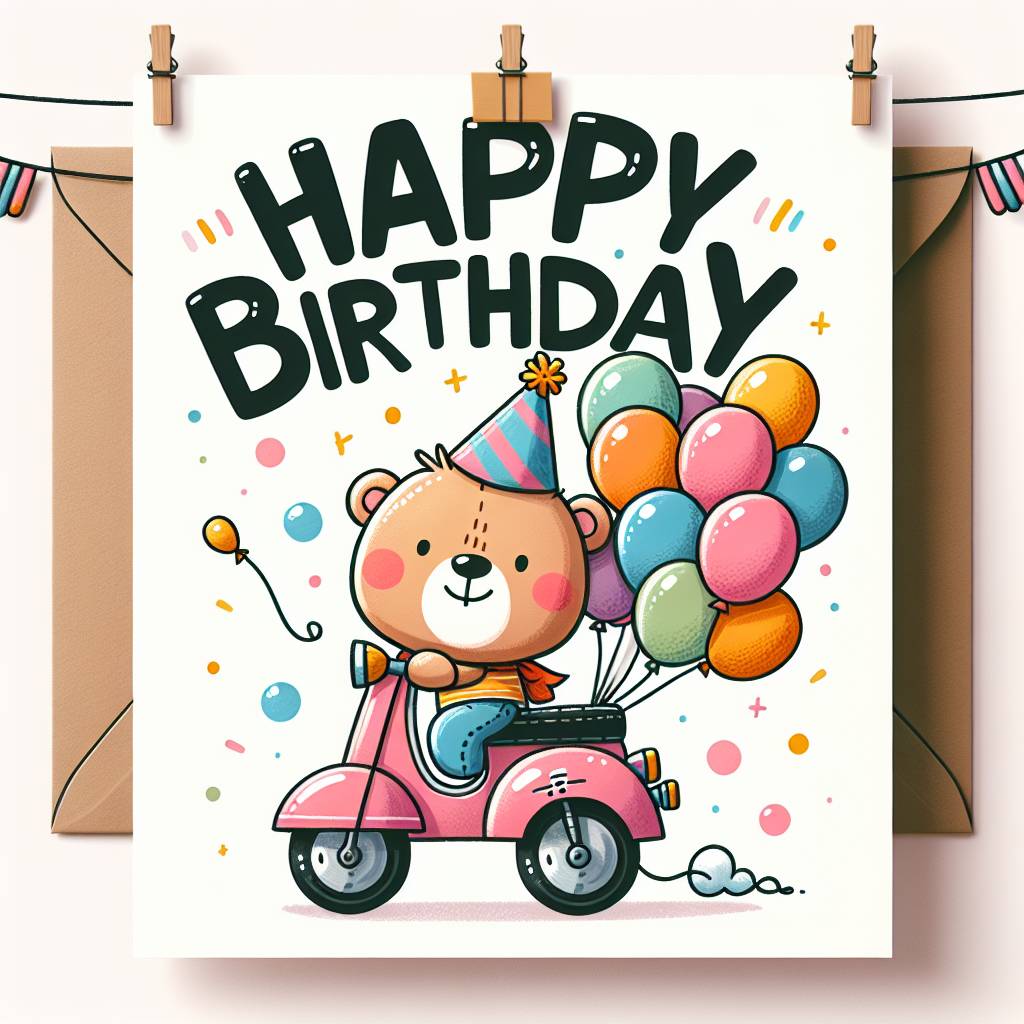 1) Birthday AI Generated Card - motorbike   (e442b)