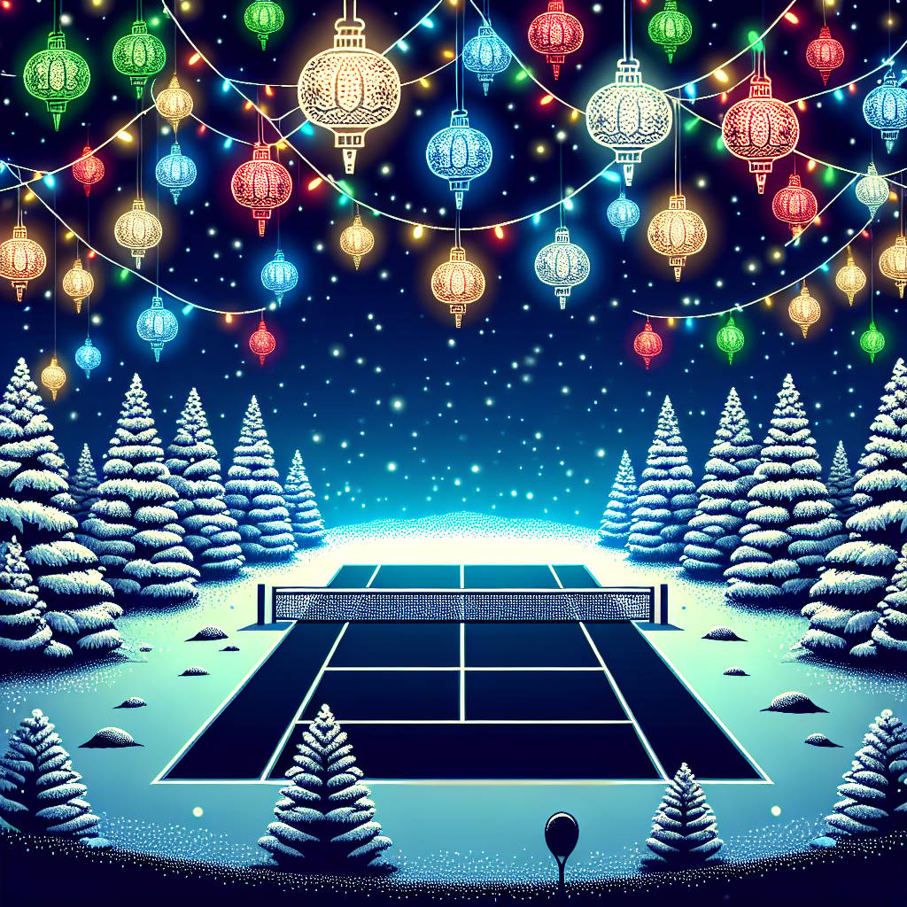 3) Christmas AI Generated Card - Mexico, Tennis, and Computers