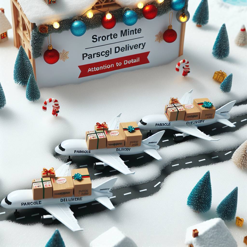 4) Christmas AI Generated Card - DHL, Planes, and Marketing (7a7d4)