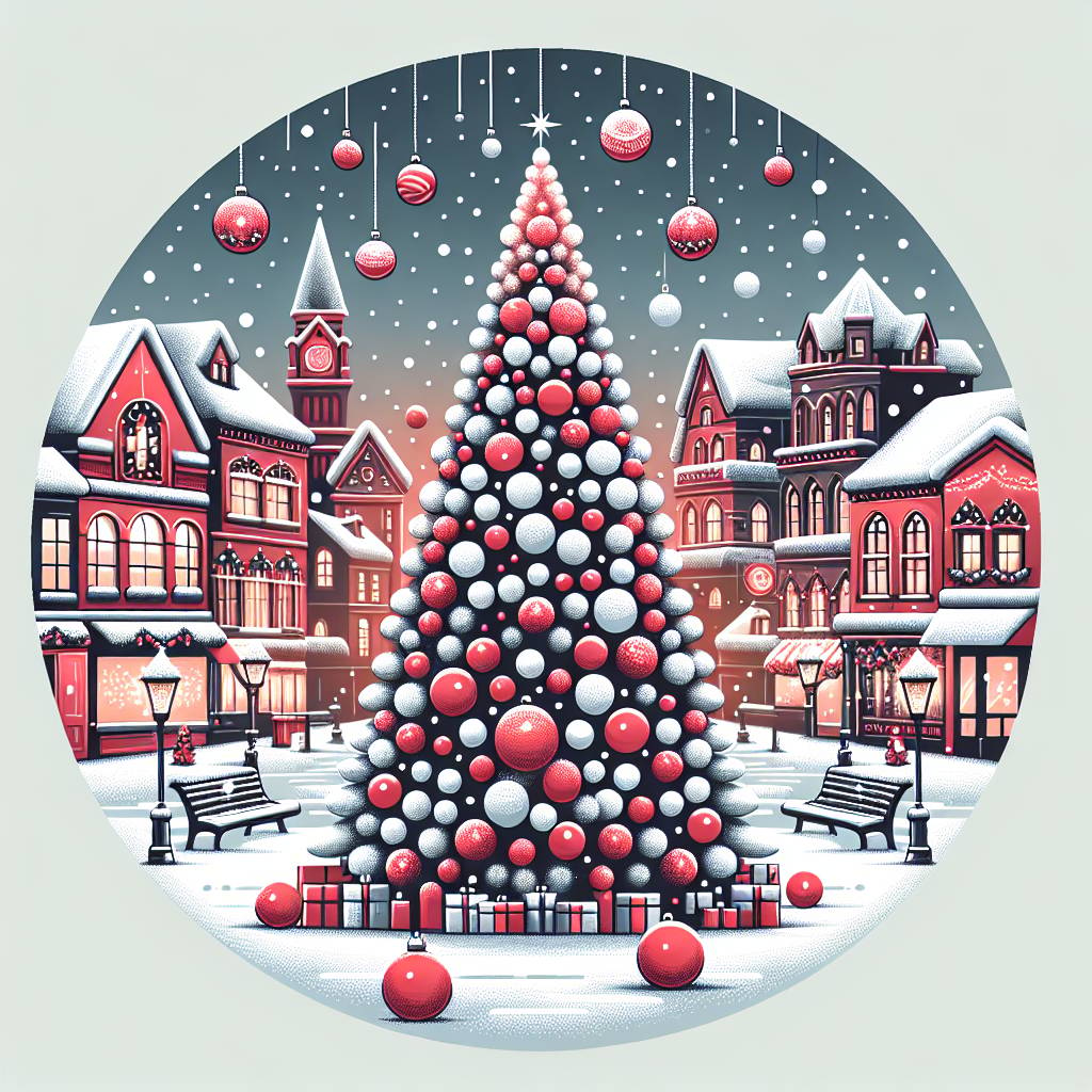 4) Christmas AI Generated Card - Snow, Coca cola, and Christmas tree