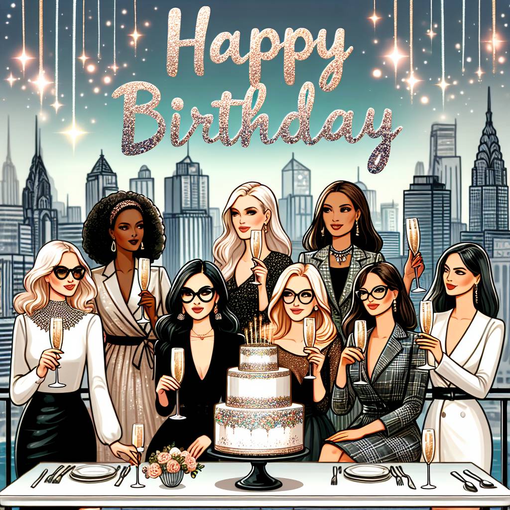 4) Birthday AI Generated Card - ladies   (4e1be)