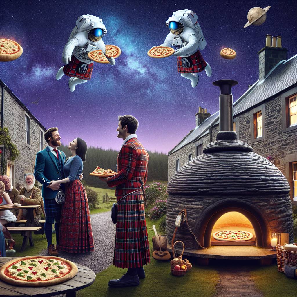 2) Valentines-day AI Generated Card - Cheese, Space, Scotland, and Pizza (fd21b)