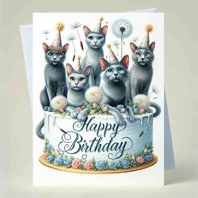 Korat Birthday Cards