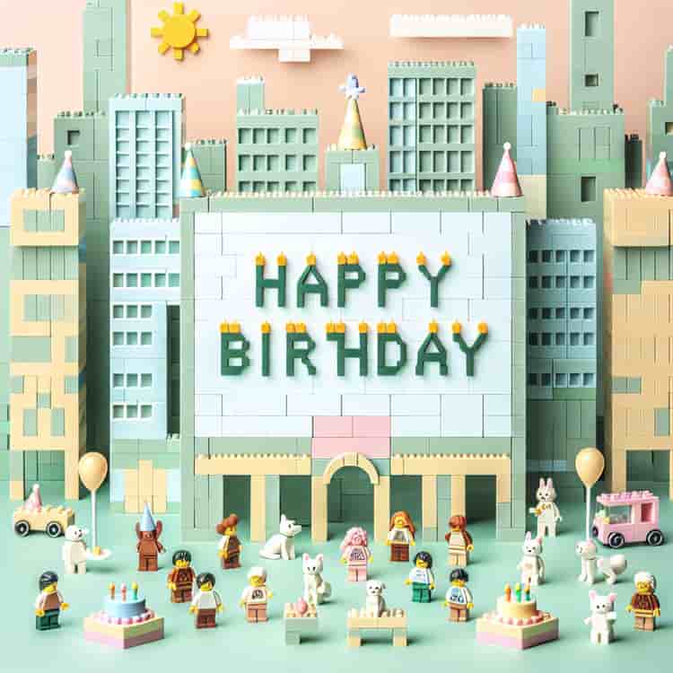 Lego Birthday Cards