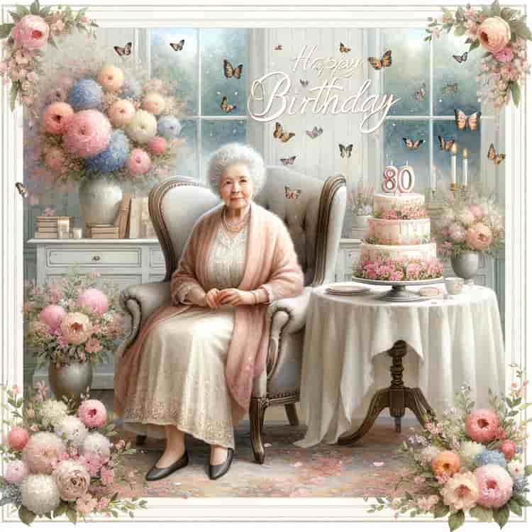 80th Birthday Cards Female